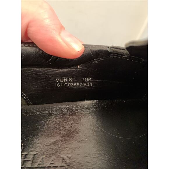Cole Haan Tucker Venetian Black Leather Loafers CO3557 Sz 11 M Driving Slip On main image 4